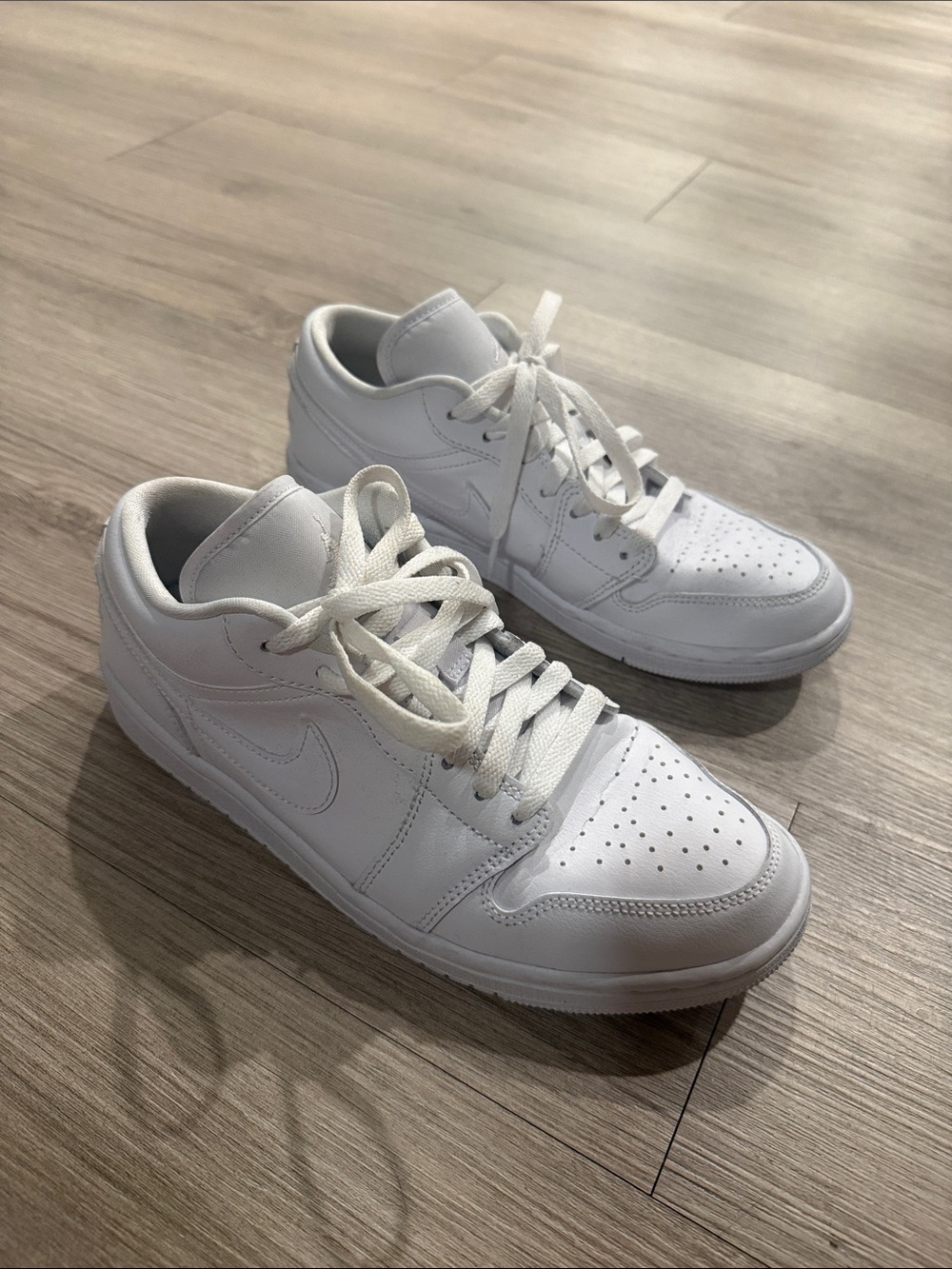 Nike Air Jordan 1 Sneakers - Clean All-White Style